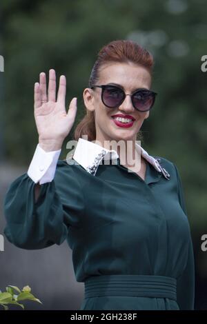 Giulia Di Quilio arriving at the Excelsior Hotel as part of the 78th