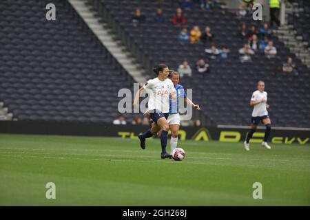 London, UK. 4th September, 2021. Tottenham Hotspur FC Women vs Birmingham City FC Women at the opening weekend of the Barclays FA Women’s Super League 21/22. Credit: Liam Asman/Alamy Live News Stock Photo