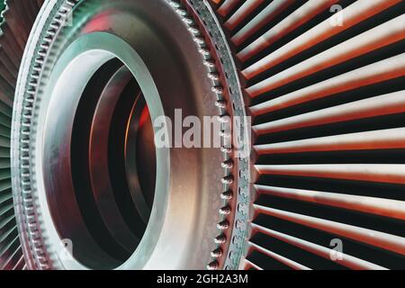 Fan disk of an aircraft engine Stock Photo - Alamy