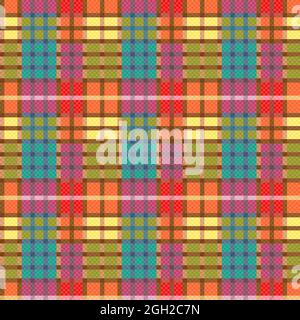 Tartan Scottish seamless multicolor pattern, texture for flannel shirt, plaid, tablecloths, clothes, blankets and other textile Stock Vector