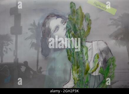 Mixed media collage photo montage Stock Photo