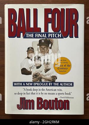 Ball Four a best selling book by baseball player Jim Bouton Stock