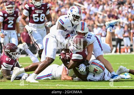 Starkville, MS, USA. 19th Oct, 2019. LSU tackle, Tyler Shelvin (72) during  the NCAA football game between the LSU Tigers and the Mississippi State  Bulldogs at Davis Wade Stadium in Starkville, MS. Credit: Kevin  Langley/CSM/Alamy Live News Stock Photo