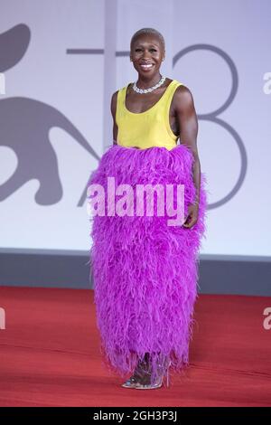 Cynthia Erivo attending the Last Night In Soho Premiere as part of the 78th Venice International Film Festival in Venice, Italy on September 04, 2021. Photo by Aurore Marechal/ABACAPRESS.COM Stock Photo