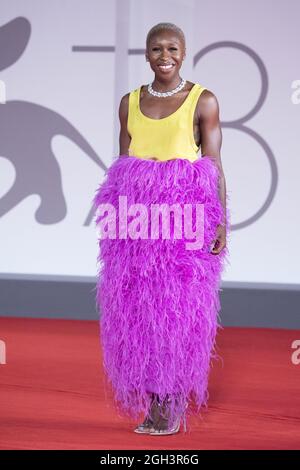 Venice, Italy. 04th Sep, 2021. Cynthia Erivo attending the Last Night In Soho Premiere as part of the 78th Venice International Film Festival in Venice, Italy on September 04, 2021. Photo by Paolo Cotello/imageSPACE Credit: Imagespace/Alamy Live News Stock Photo