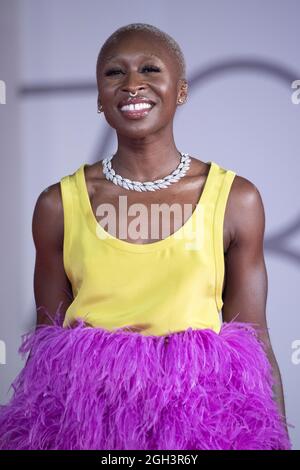 Venice, Italy. 04th Sep, 2021. Cynthia Erivo attending the Last Night In Soho Premiere as part of the 78th Venice International Film Festival in Venice, Italy on September 04, 2021. Photo by Paolo Cotello/imageSPACE Credit: Imagespace/Alamy Live News Stock Photo