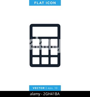 Calculator icon vector stock illustration design template. Vector eps 10. Stock Vector