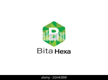 B-hexa letter logo design Stock Vector