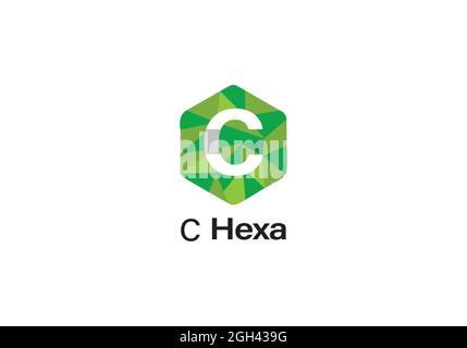 C-hexa letter logo design Stock Vector