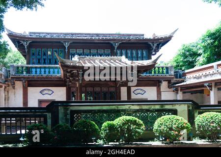 Lin Family Mansion and Garden. Lin pei family garden is a traditional Chinese house in Taiwan Stock Photo