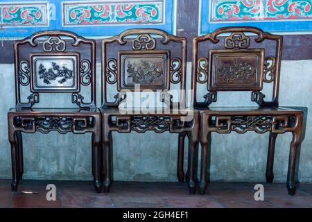 Lin Family Mansion and Garden. Lin pei family garden is a traditional Chinese house in Taiwan Stock Photo