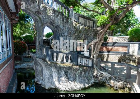 Lin Family Mansion and Garden. Lin pei family garden is a traditional Chinese house in Taiwan Stock Photo