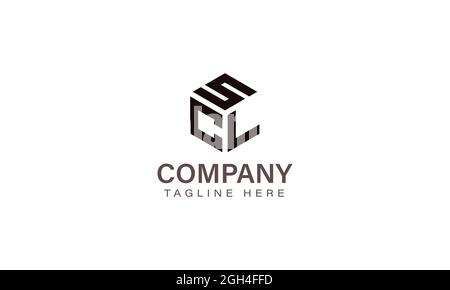 Letter SCL Logo, Three Letter Logo, Alphabet S C L Hexagon Shape Vector Icon Template Stock Vector