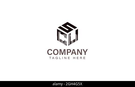 Letter SCU Logo, Three Letter Logo, Alphabet S C U Hexagon Shape Vector Icon Template Stock Vector