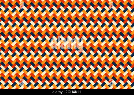 Seamless pattern rectangles weave background and texture. Vector illustration Stock Vector