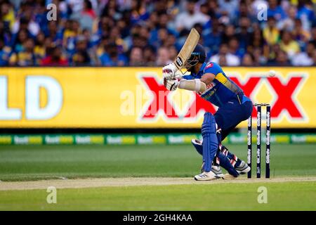 Melbourne, Australia, 1 November, 2019. Kusal Mendis of Sri Lanka during the Twenty20 International cricket match between Australia and Sri Lanka at The Melbourne Cricket Ground on November 01, 2019 in Melbourne, Australia. Credit: Dave Hewison/Speed Media/Alamy Live News Stock Photo