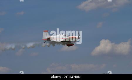 Ferrara Italy JUNE, 27, 2021 Corby CJ-1 Starlet single seat, amateur built airplane of the 1960s Stock Photo