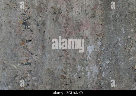 Texture of dirty reinforced concrete. Grungy reinforced concrete wall, high resolution background texture. Stock Photo
