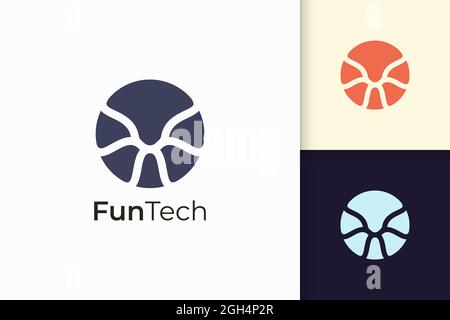 Abstract technology logo concept represent data and system Stock Vector