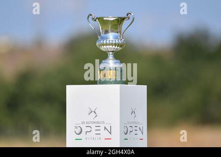 Guidonia Montecelio Near Rome, Italy. 05th Sep, 2021. the trophy of the DS Automobiles 78th Italian Golf Open at Marco Simone Golf Club on September 05, 2021 in Rome Italy Credit: Independent Photo Agency/Alamy Live News Stock Photo