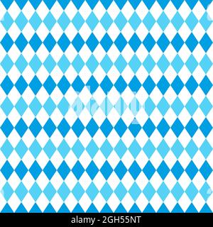 Seamless Bavarian rhombic pattern. Ideal for textiles, packaging, paper printing, simple backgrounds and textures. Stock Photo