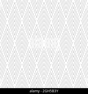 Thin line rectangular scales. Vector seamless pattern in black and white. Stock Vector