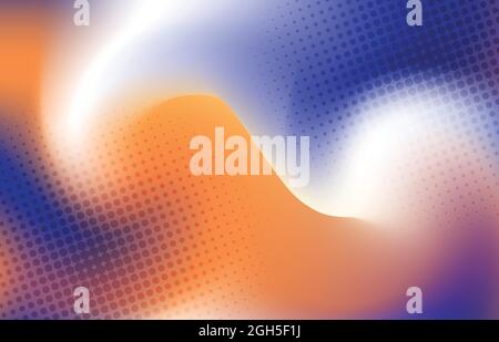Abstract colourful mesh design with dots halftone style template. Cover middle for poster background. Illustration vector Stock Vector