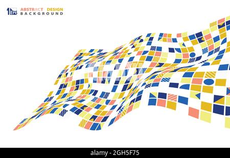 Abstract geometric space line pattern style artwork template. Cover style for head cover background. Illustration vector Stock Vector