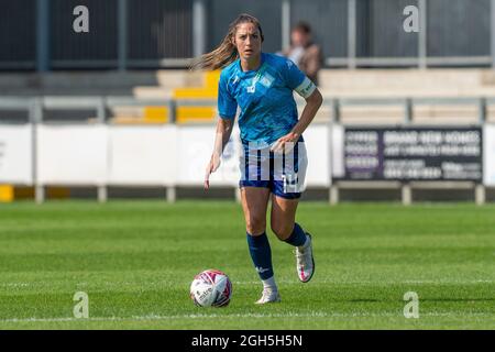 Dartford, UK. 05th Sep, 2021. Harley Bennett (14 London City Lionesses) during the FA Womens Championship match between London City Lionesses and Crystal Palace at Princes Park, Dartford, England. Credit: SPP Sport Press Photo. /Alamy Live News Stock Photo