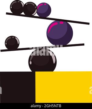 ball and cube balance concept Stock Vector Image & Art - Alamy