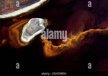 abstract intimate landscape of a scene in a river Stock Photo