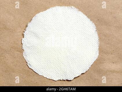 Hand made craft natural paper Stock Photo