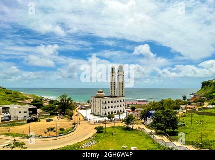 The divinity mosque, 'mosquée de la divinité' in french, Dakar, Senegal Stock Photo