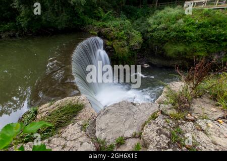 Cedar Cliff Falls, Cedarville,Ohio Stock Photo