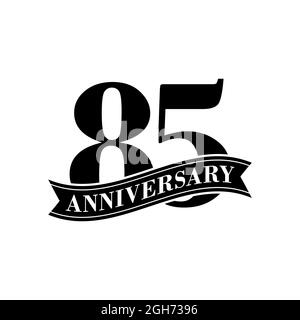 85 Years Anniversary Vector Stock Illustration Design Template. Stock Vector