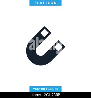 Magnet icon vector stock illustration design template. Vector eps 10. Stock Vector