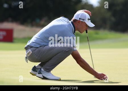 Rome, Italy. 05th Sep, 2021. Nicolai Hojgaard During The 2 Round Of The Ds Automobiles 78 Th Italian Golf Open At Marco Simone Golf Club On September 05, 2021 In Rome Italy Credit: Independent Photo Agency/Alamy Live News Stock Photo