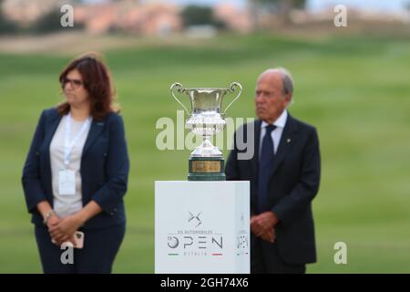 Rome, Italy. 05th Sep, 2021. The Trophy Of The 2 Round Of The Ds Automobiles 78 Th Italian Golf Open At Marco Simone Golf Club On September 05, 2021 In Rome Italy Credit: Independent Photo Agency/Alamy Live News Stock Photo