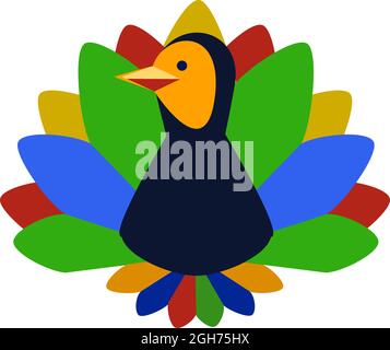 Feathers Tropical Birds Embroidery Color Feathers Stock Vector (Royalty  Free) 679558306