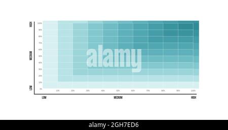 Line graph paper gradient template, business infographics, ready for chart or graph. Stock Vector illustration isolated on white background. Stock Vector