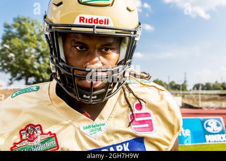 WR # 8 Darrell Stewart Jr. / Dresden Monarchs Stock Photo