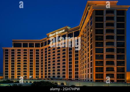 Beau Rivage Casino is pictured, Sept. 5, 2021, in Biloxi, Mississippi. Beau Rivage is owned and operated by MGM Resorts International. Stock Photo