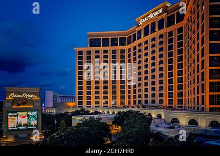 Beau Rivage Casino is pictured, Sept. 5, 2021, in Biloxi, Mississippi. Beau Rivage is owned and operated by MGM Resorts International. Stock Photo