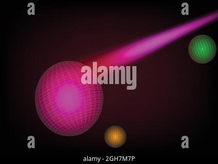 Abstract backgrounds globe space ball circle planet galaxy motion energy technology futuristic art graphic design wallpaper vector illustration EPS10 Stock Vector