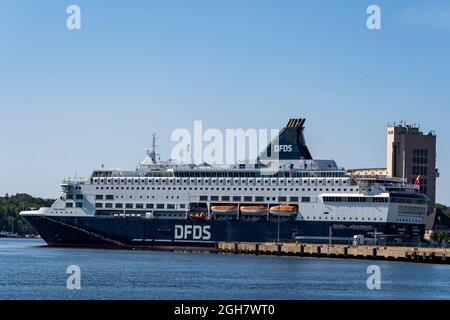 DFDS Pearl Seaways ferry boat from Copenhagen to Oslo, Norway, Europe Stock Photo