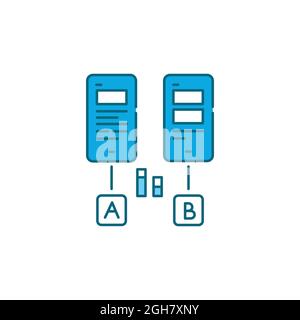 GUI testing color icon. Program settings. Computer monitor. Tester ...
