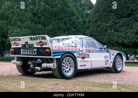 1983 Lancia 037 Rally car at the Hampton Court Concours D' Elegance 2021 Stock Photo