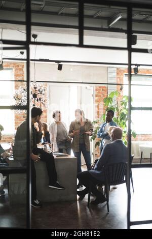 Business people discussing in meeting at office Stock Photo