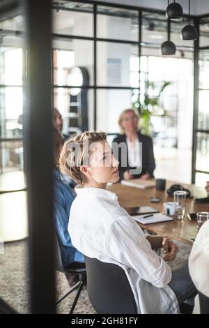 Business professionals in meeting at office Stock Photo