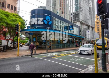 ANZ Bank Wellington New Zealand Stock Photo